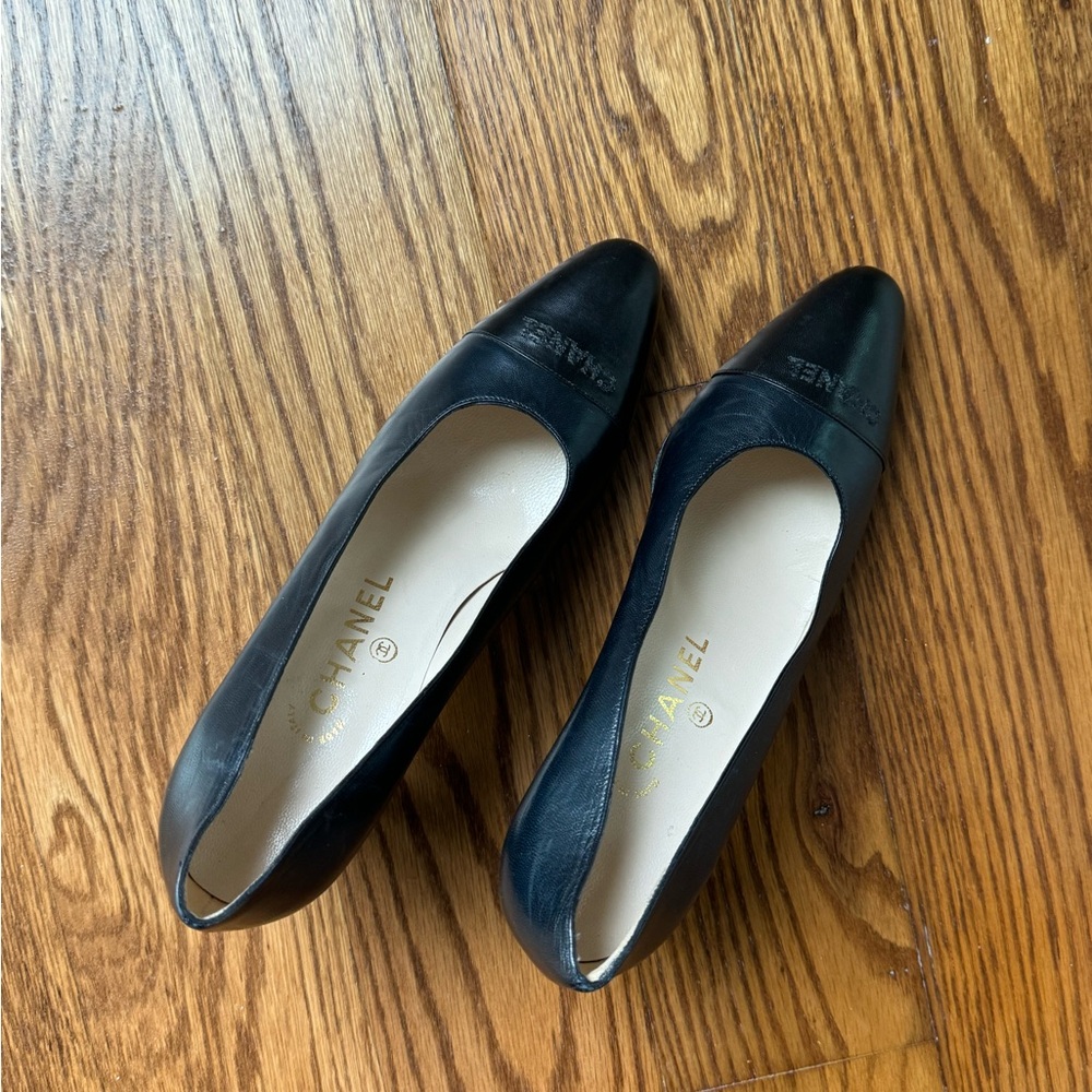 Chanel Black Leather Heels - Picture 5 of 8